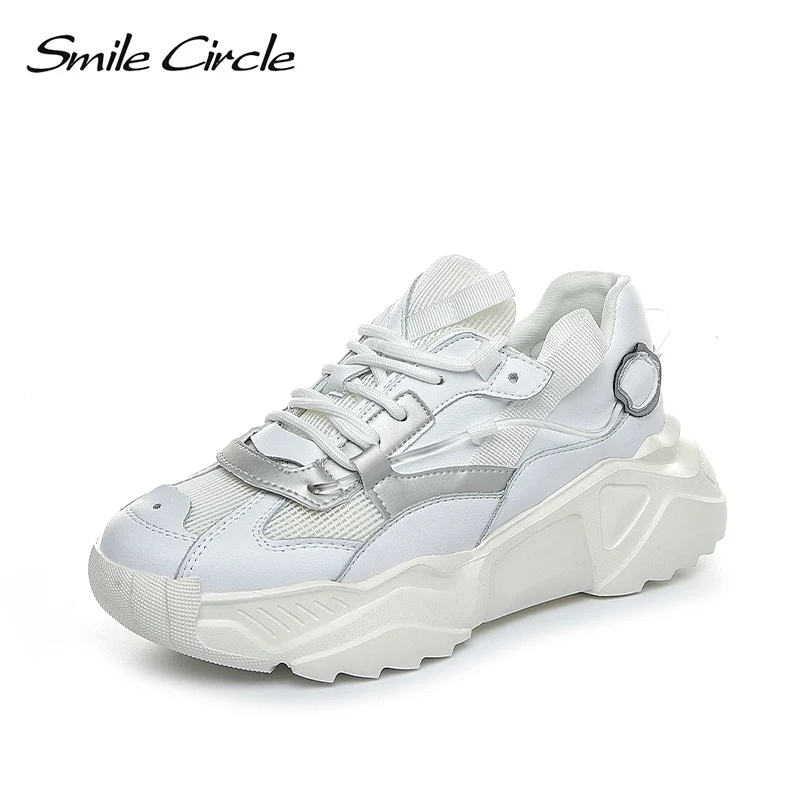 туфли женские белые кроссовки Кроссовки на платформе обувь женская осенняя