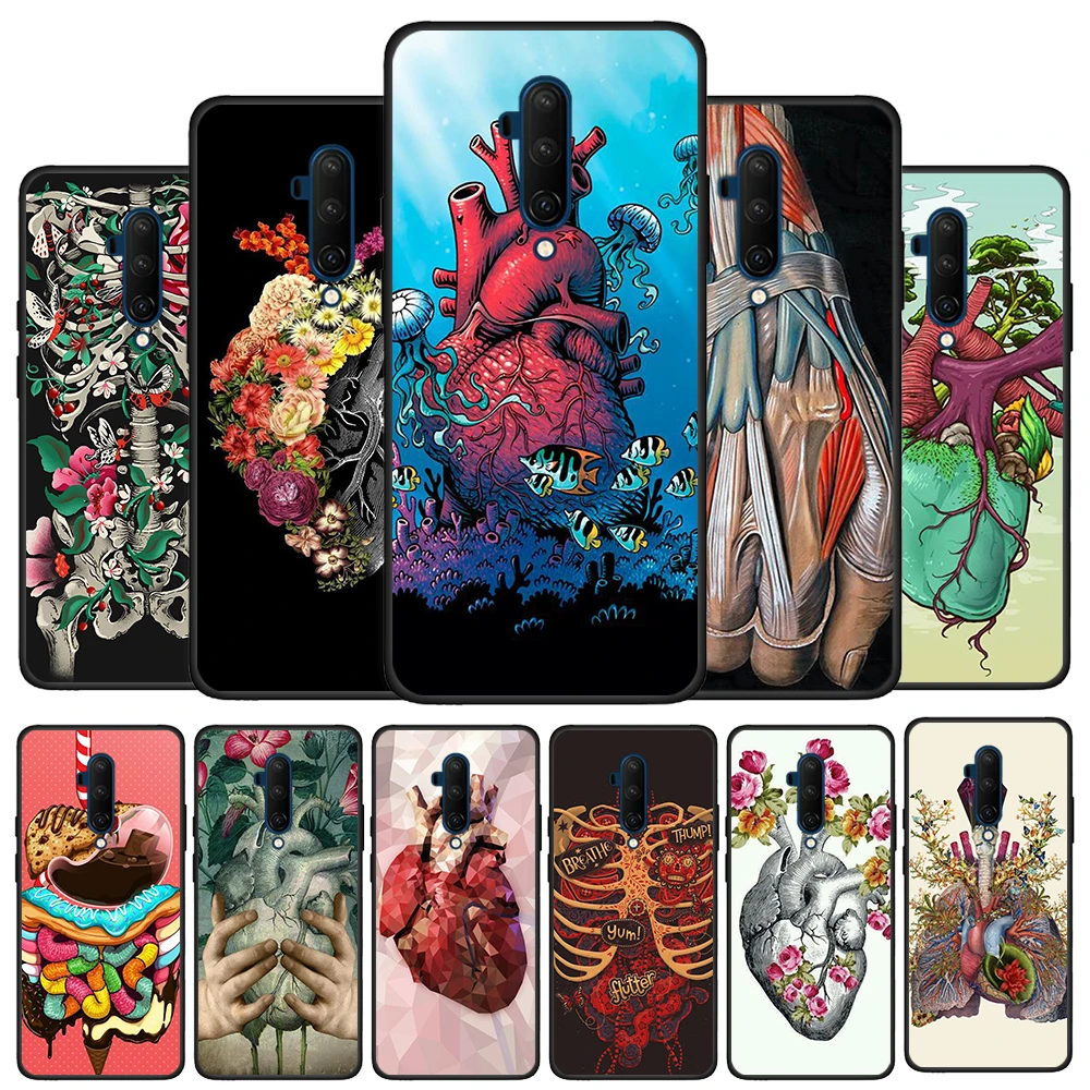 

Human Organs Brain Meridian Silicone Cover For OnePlus Nord CE 2 N10 N100 9 9R 8T 7T 6T 5T 8 7 6 Plus Pro Phone Case Shell