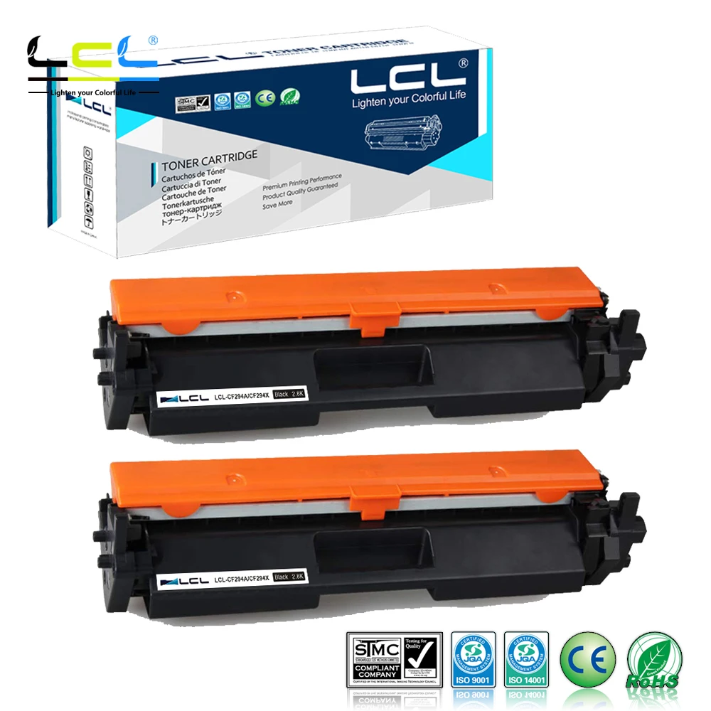 LCL 94A 94X CF294A CF294X 2800 страниц (2-Pack Black) Тонер-картридж совместимый для hp LaserJet Pro M118dw MFP