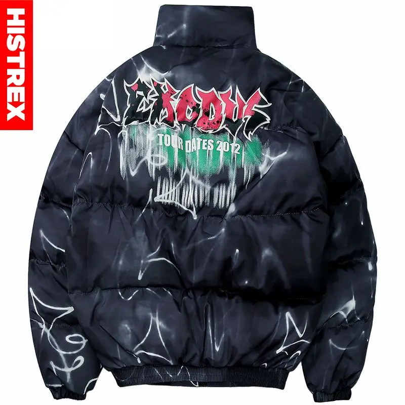 2020 куртка в стиле хип хоп парка иллюзия граффити уличная одежда мужская ветровка