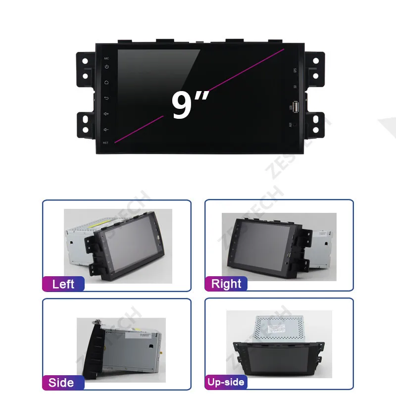 Zetech PX6 сенсорный экран Android 9,0 2 din Автомобильный Радио DVD gps для Kia Borrego/Mohave 2008-2012 Автомобильный мультимедийный для Kia Mohave