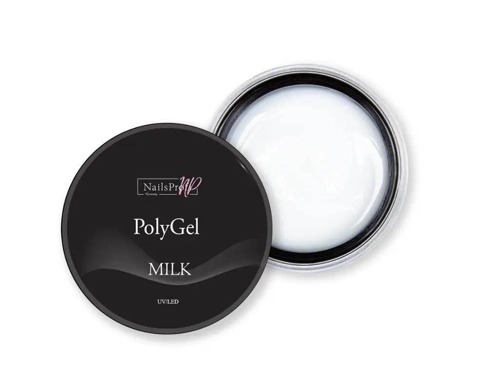 Гель лак для ногтей NailsProfi PolyGel Milk 15 гр маникюра высокое качество|Гель ногтей| |