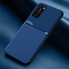Роскошный чехол для Huawei P20 P30 P40 Lite Mate 20 30 40 Pro, мягкий силиконовый кожаный магнитный чехол для автомобиля, Ультратонкий чехол