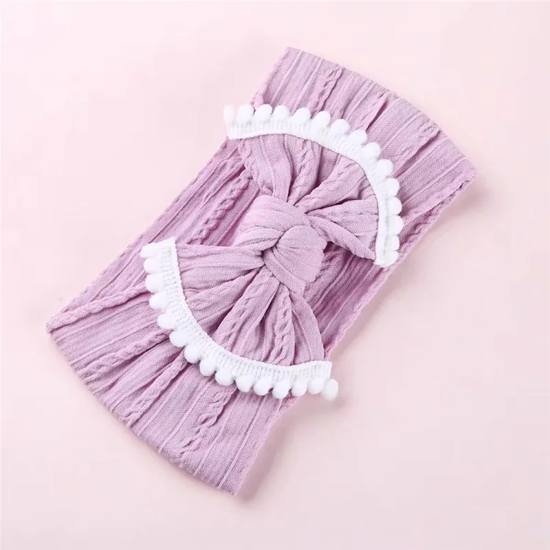 Повязка на голову с бантом для новорожденных эластичная повязка младенцев