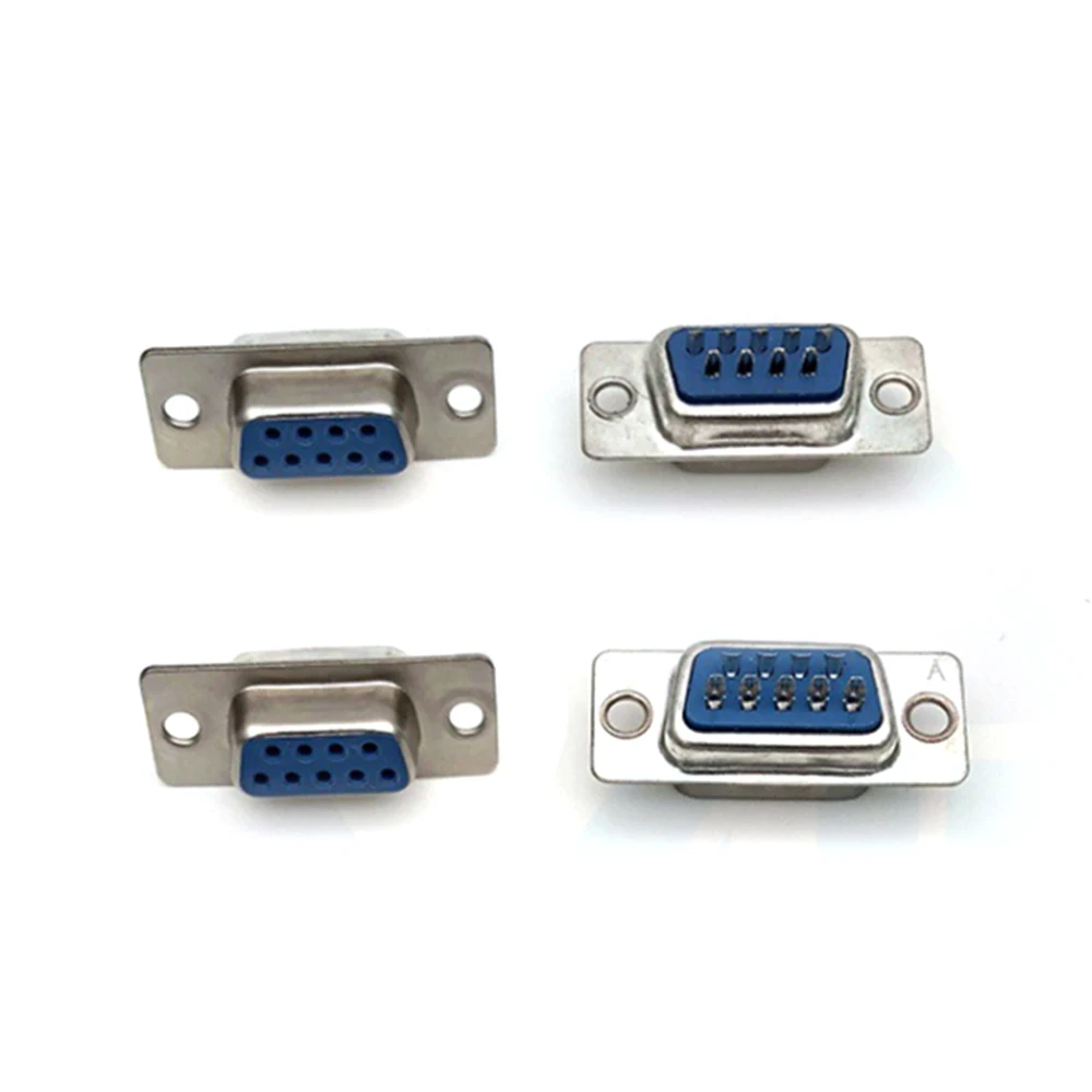 10 шт. DB9 RS232 9PIN D Sub Женский Мужской крепление на печатную плату пайкой серийный