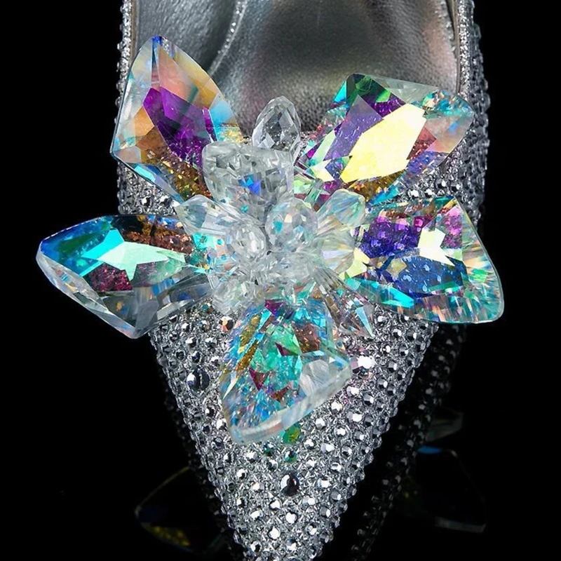 Обувь с украшением в виде кристаллов Роскошная женская одежда Очаровательные