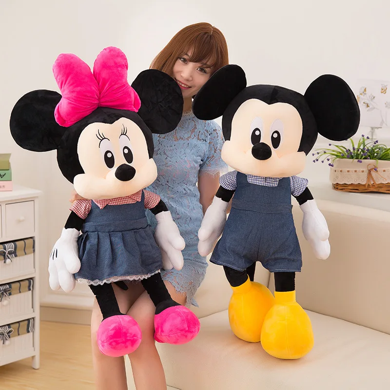 Милая плюшевая кукла Микки и Минни Маус подушка Мягкая Плюшевая Кукла детские