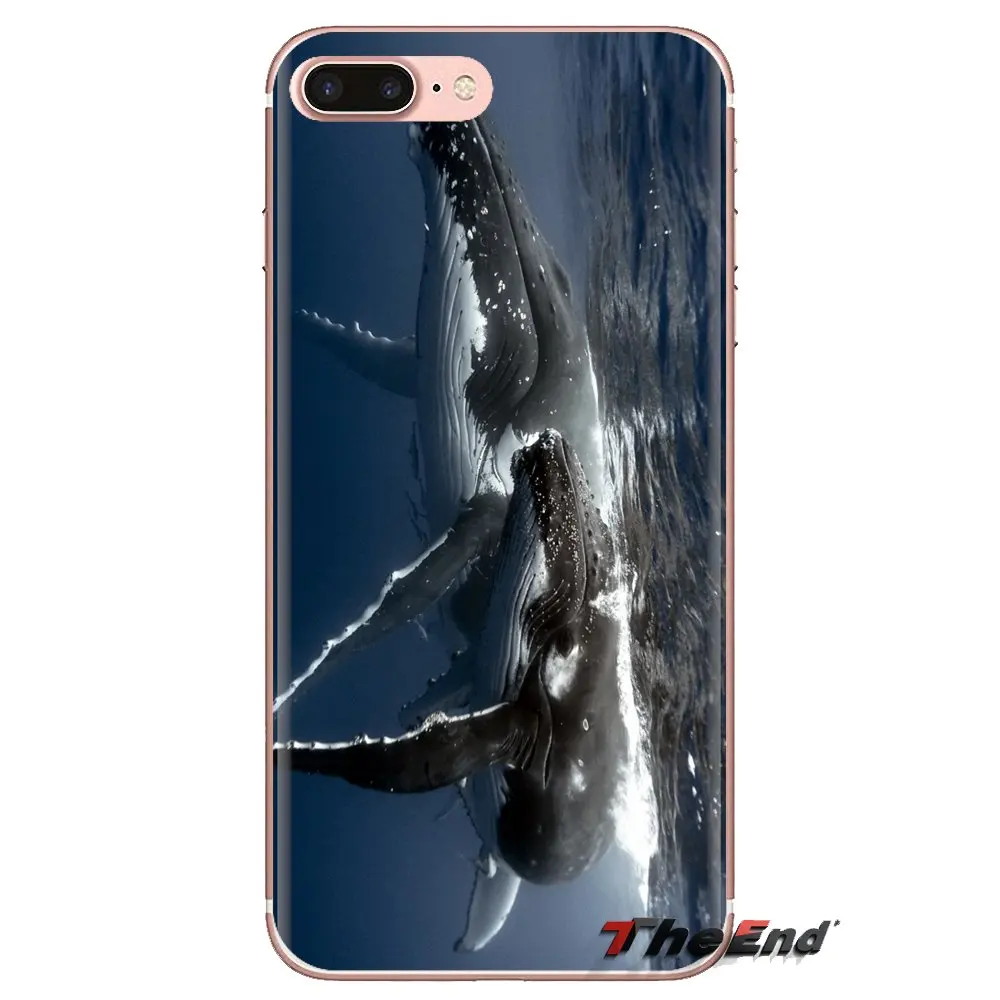 Чехол из термополиуретана с милыми животными голубых китов коллаж для huawei G7 G8 P7 P8