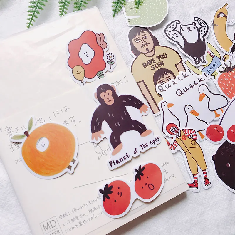 19 шт./компл. ретро милый я мультфильм вишня наклейки с буквами набор для