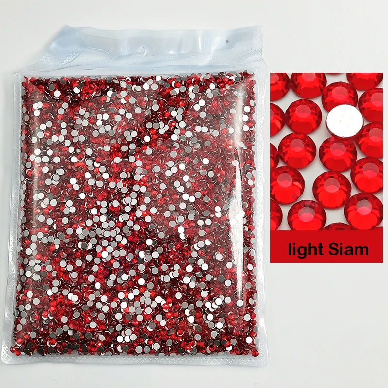 

Dark Siam Red Color Wholesale 100 Gross Nail Art Rhinestones Top Quality Glass Flatback Crystal For Clothes Wedding Dersses Dec