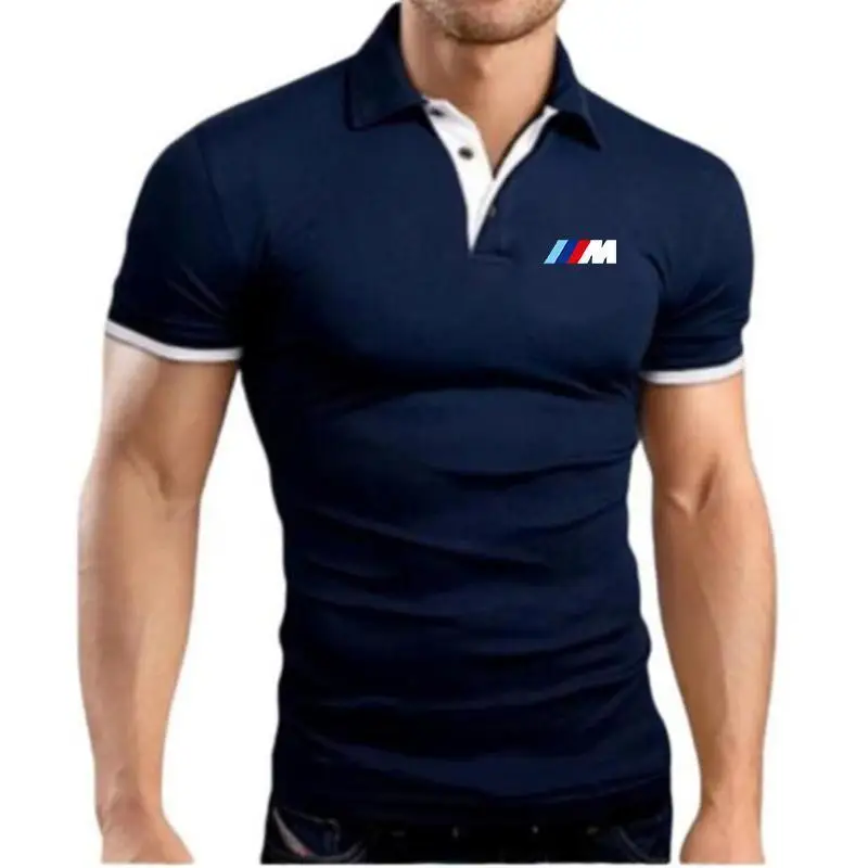 

New Men's Fashion BMW Polo Shirt 2021 Outdoor Sportswear Short Sleeve Casual Running Football Jersey Golf Polo Men's Top