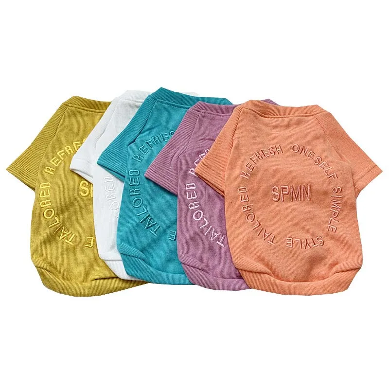 Однотонная Толстовка для собак теплая одежда домашних животных зимний костюм