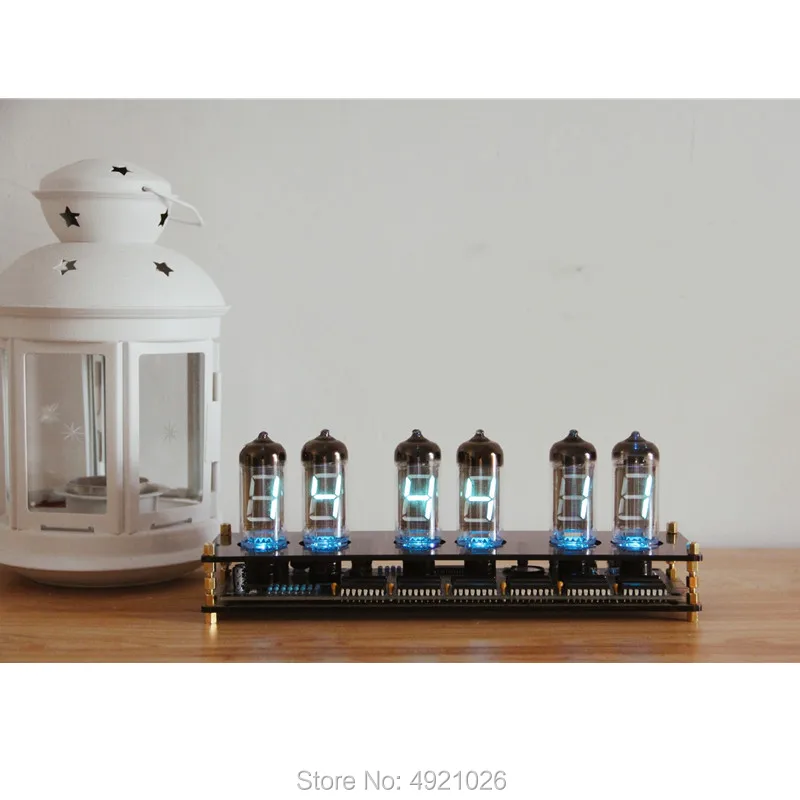 Креативный стеклянный подарок IV11 флуоресцентные трубчатые часы VFD набор для