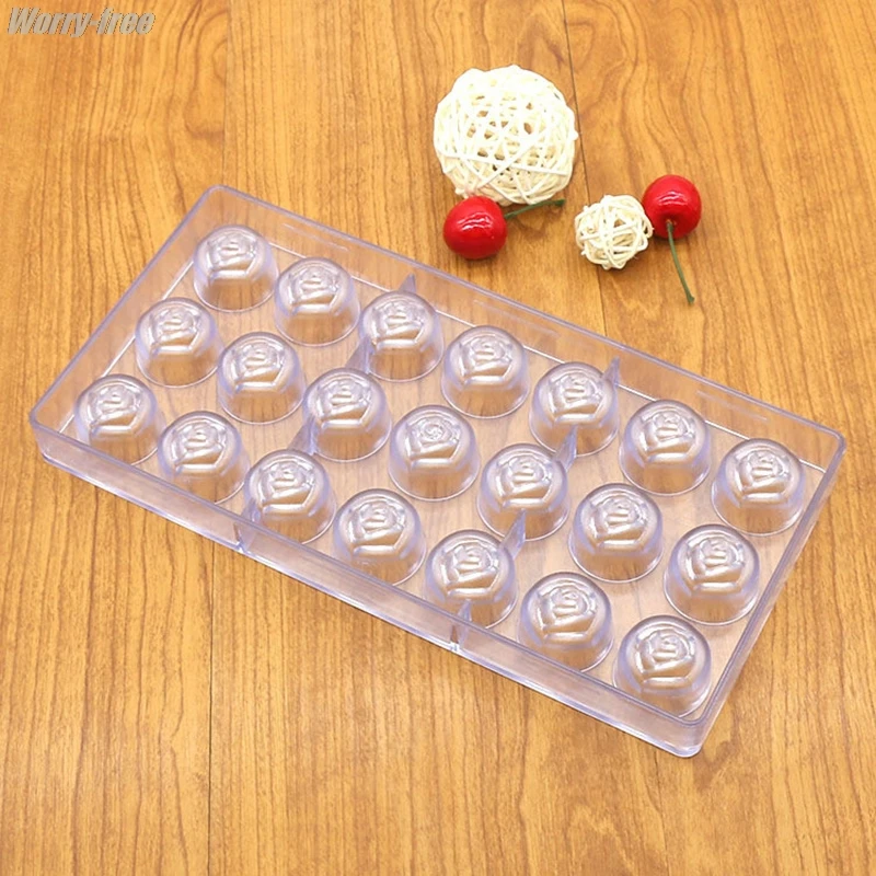 21 прозрачная пластиковая акриловая Форма для шоколада Поликарбонат PC DIY Алмазная