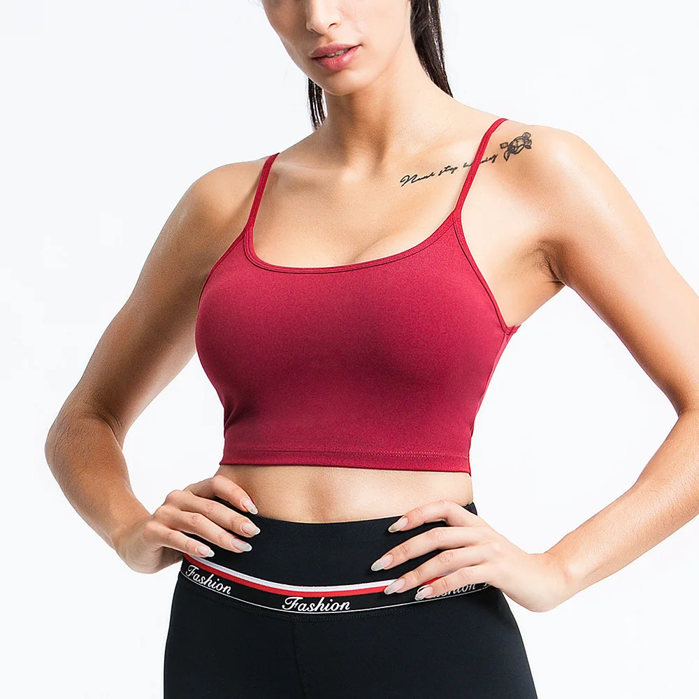 

Sexy Sports Bra Yoga Tops Women Bralette Fitness Gym Active Running Workout Walking Pad Tank Crop Top Breathable Anti-friction