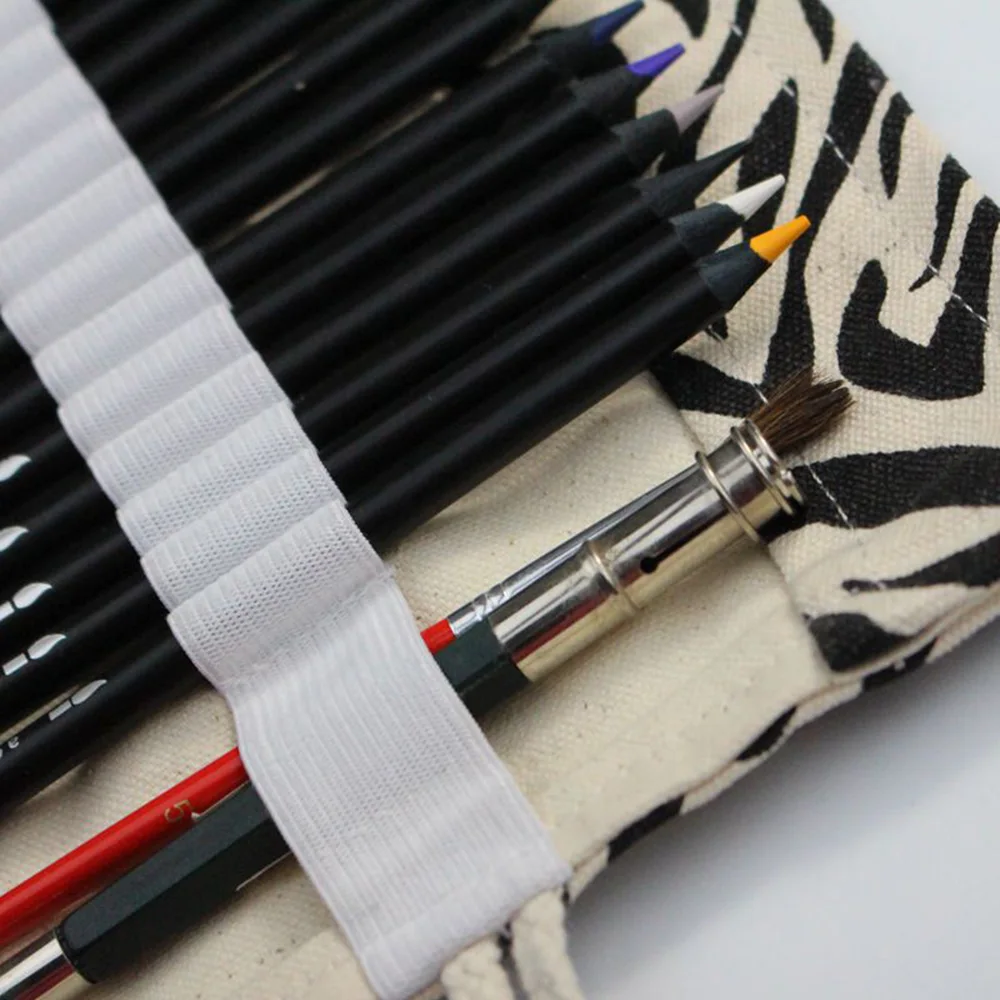 Оригинальный чехол карандаш в виде зебры с большими 36/48/72 отверстиями