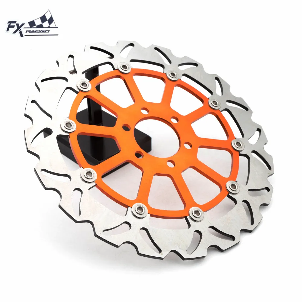 Оранжевый Черного и золотого цвета мотоцикл 300 мм 320 плавающий диск ротор