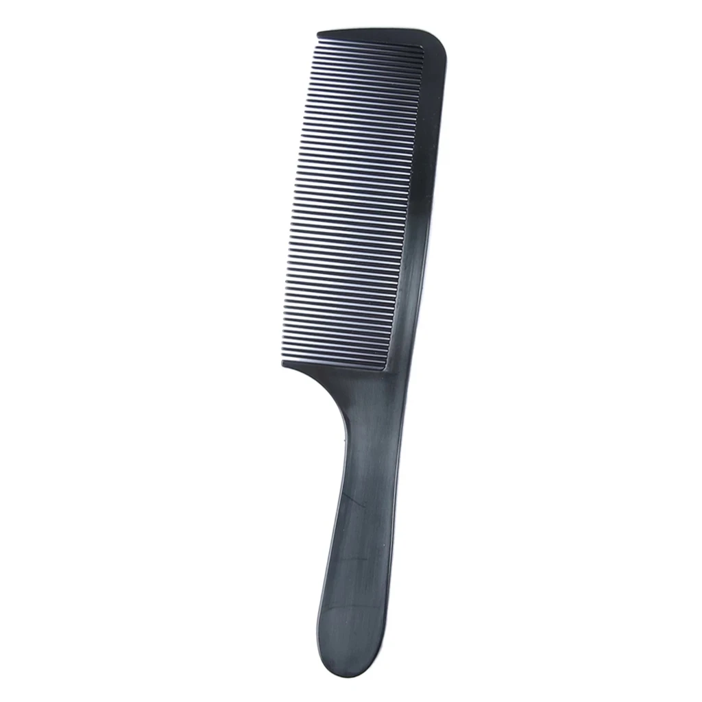 

Black Curved Shaver Hair Clipper Cutting Comb Barber Flat Top Comb Anti-static Salon Cutting Comb Hairdressing Brush