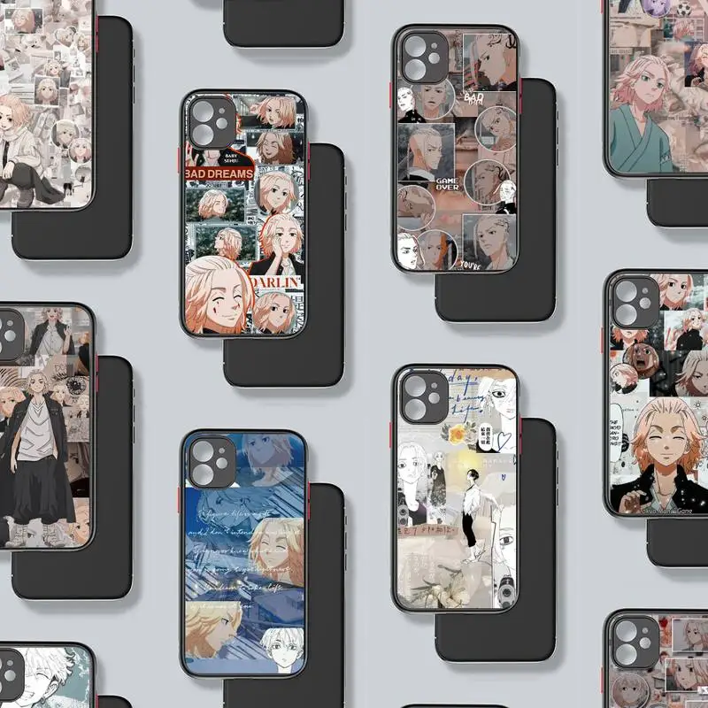 

Mikey Tokyo Avengers Revengers anime Phone Case matte transparent For iphone 7 8 11 12 plus mini x xs xr pro max cover