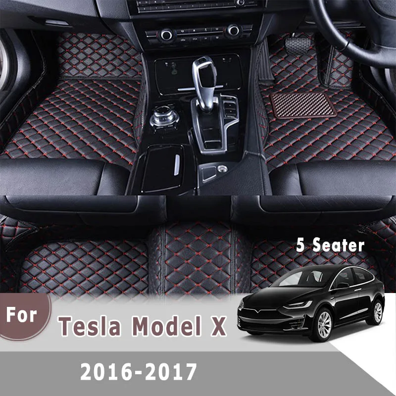 

Ковры RHD для Tesla Model X 2016 2017 (5 мест), автомобильные коврики, автомобильные аксессуары для интерьера, детали, искусственная кожа, декоративные