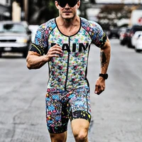 love the pain men cycling skinsuit triathlon one piece suit short sleeve running cycling clothing jumpsuit maillot ciclismo bike