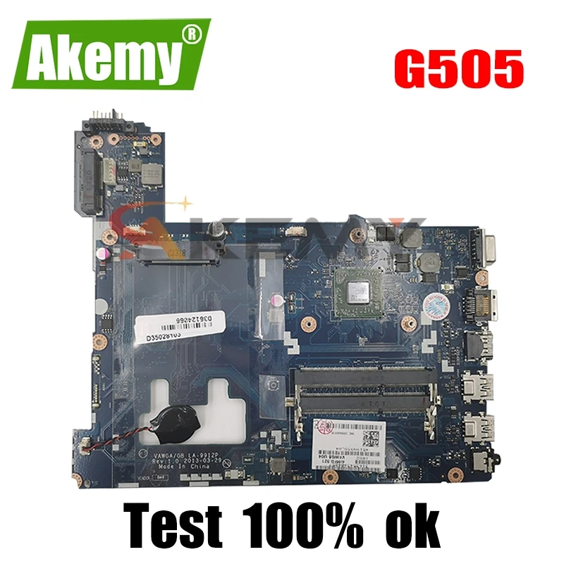 

Материнская плата для ноутбука LENOVO Ideapad G505 EM2100, 15 дюймов, системная плата VAWGA/GB LA-9912P 90003032