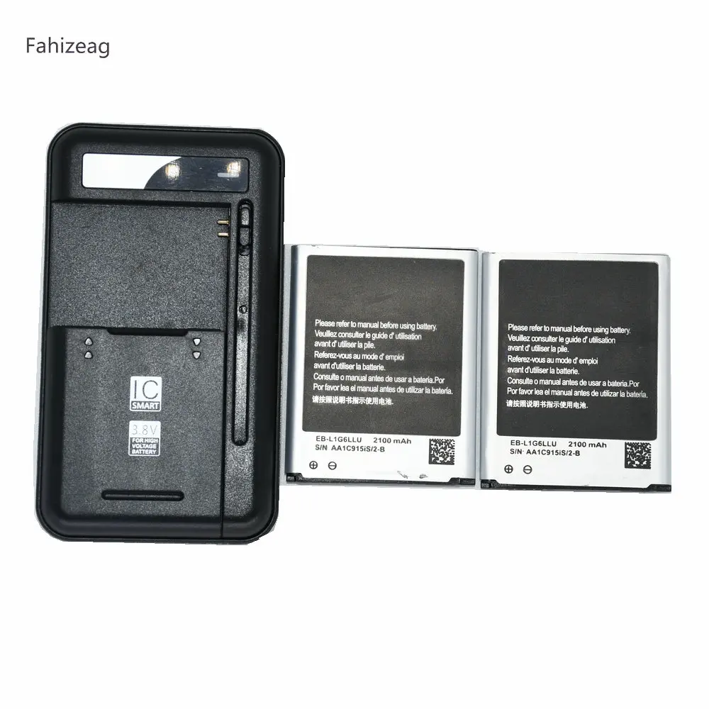 Ronlibw 2 шт. 2100 мАч сменный аккумулятор + зарядное устройство для Samsung Galaxy S3 S 3 i9300 L710