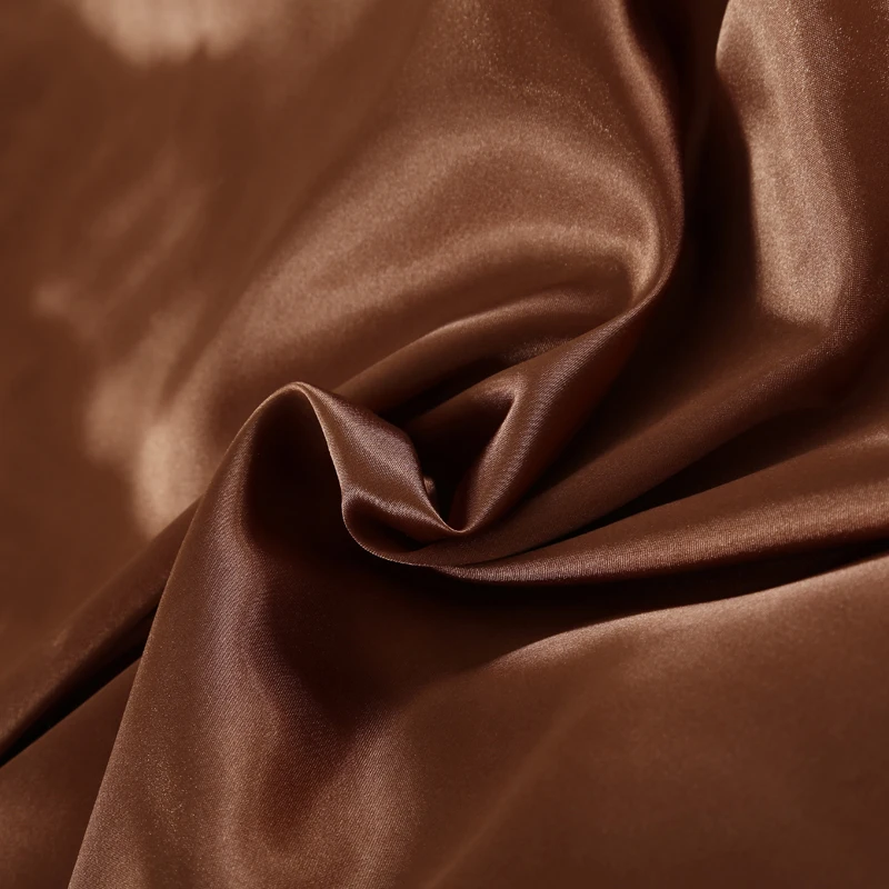 

Luxury silk bedding set Coffee and Camel Color with Pillowcase American European Style Duvet Cover Set Soft for Women adult Set
