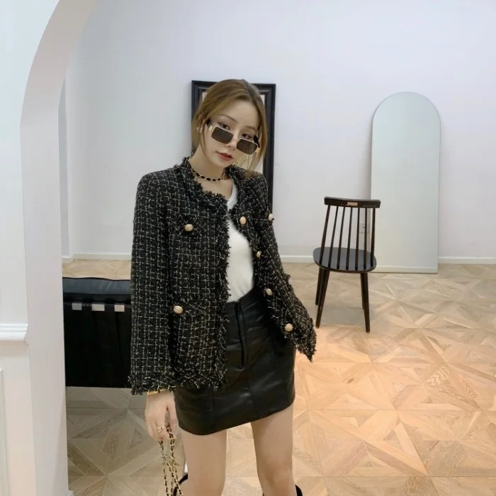 Стильный шикарный кардиган Женский Топ осень 2021 модная короткая куртка Rac |