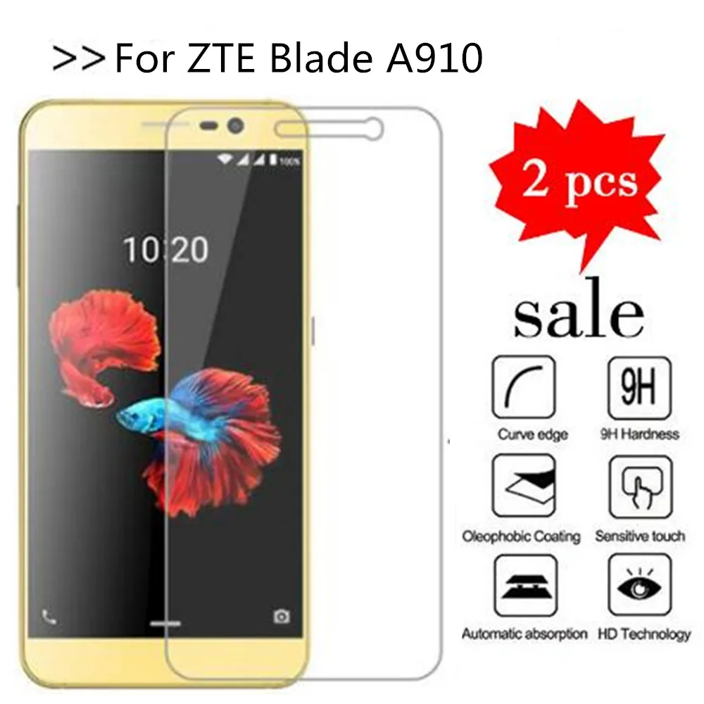 Закаленное стекло 9H для ZTE Blade A910 оригинальная Высококачественная защитная