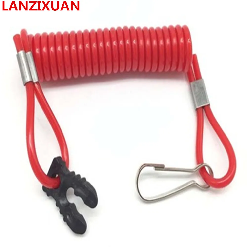 

Boat Engine Safety Lanyard Stop Kill Switch Cord 36182-ZV4-00 for Honda 2-225HP Outboard Motor