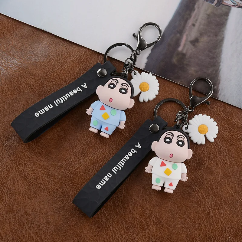 

Cartoon Cute Pvc Soft Adhesive Keychain Creative Couple Student Pendant Creative Car Key Buckle Bag Pendant