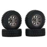 4pcs 1 55 metal beadlock wheel rims tires set for 110 rc crawler car rc4wd d90 tf2 tamiya cc01 lc70 lc80 mst jimny