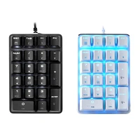 usb wired mechanical numeric keypad 21 key illuminated keyboard suitable for finance commerce bank counter cashier