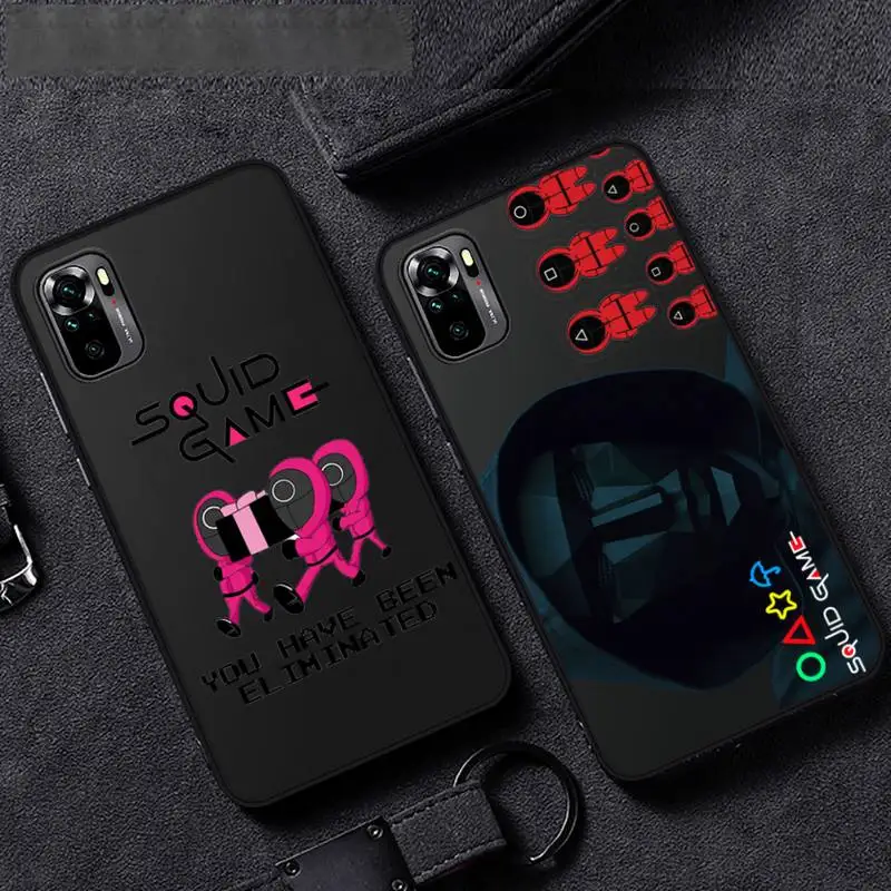 

squid game Phone Case For Xiaomi Mi Redmi Note 7 8 9 pro 8T 9T 9S 9A 10 Lite pro
