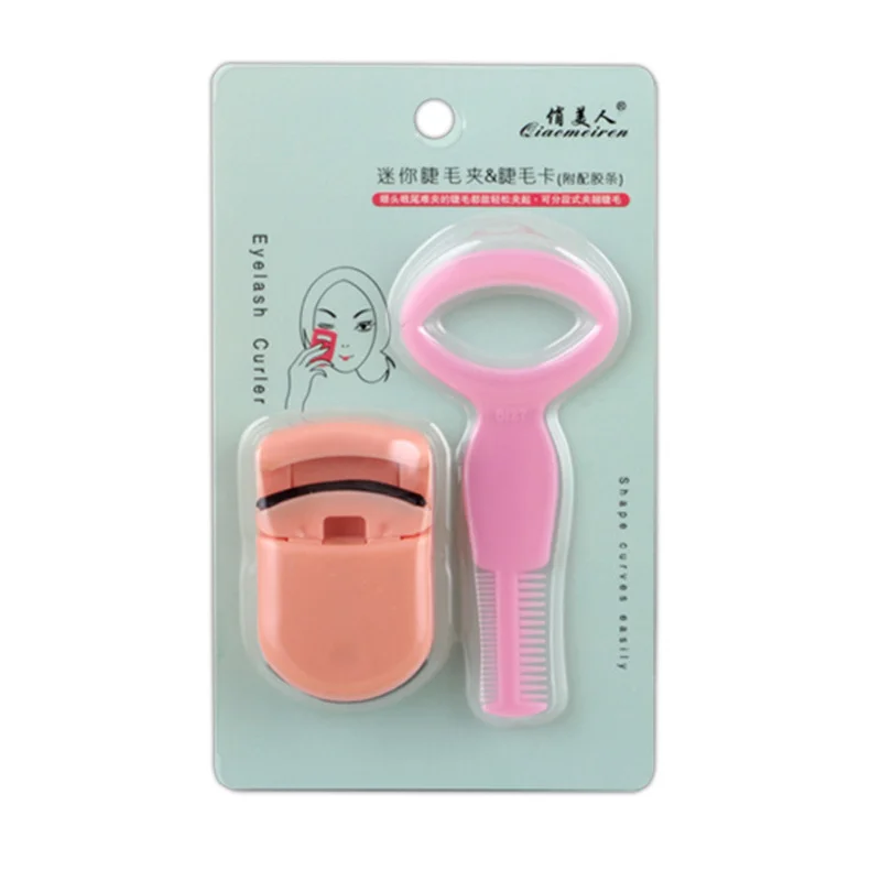 

Mini Eyelash Curler Plastic Portable Eye Lash Curler Natural Curling Fiber Eyelashes Applicator Silicone Eyelash Extension