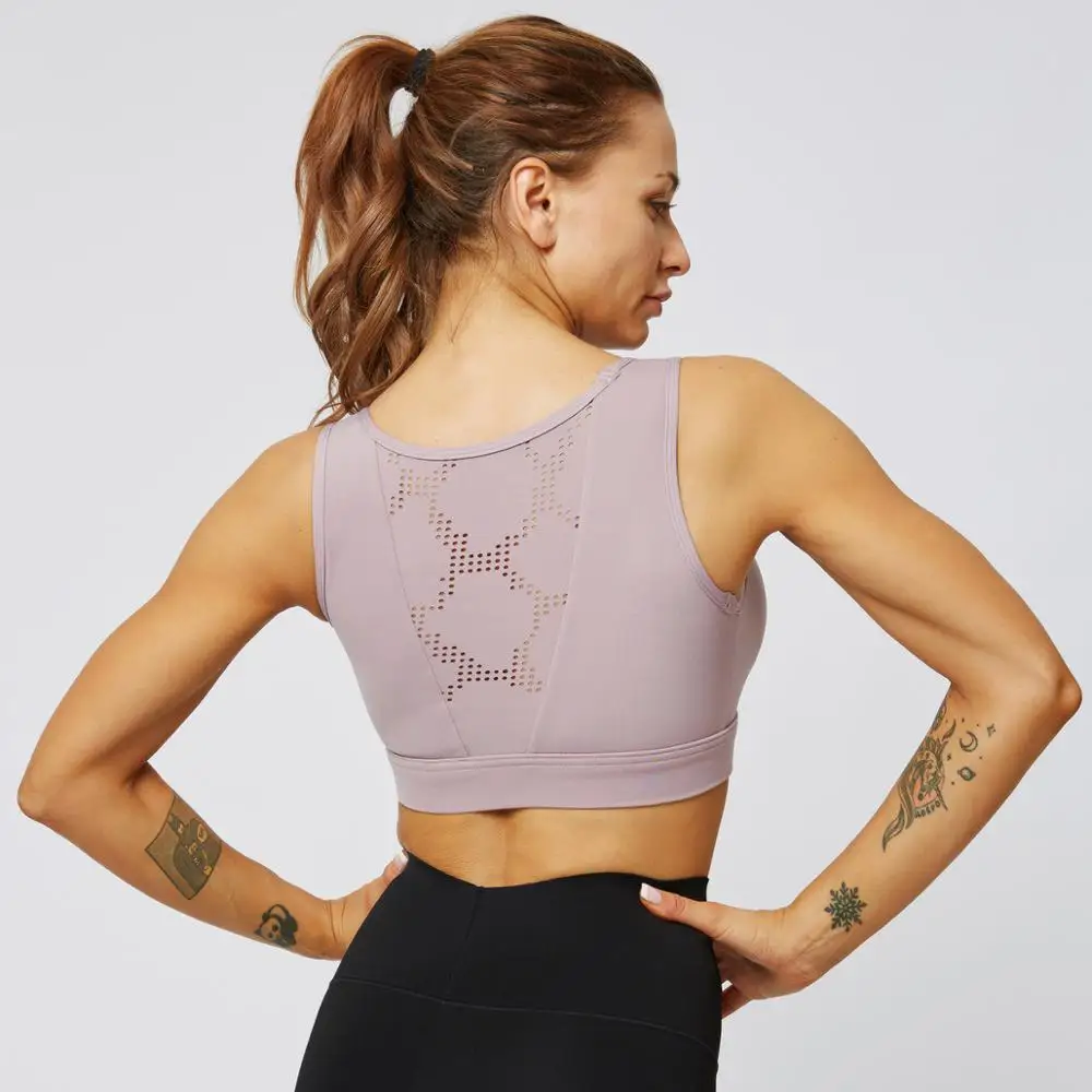 Пикантные открытые Противоударный Спортивный бюстгальтер Топ майка для занятия
