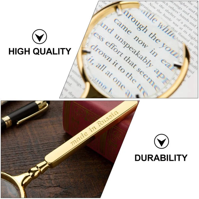 Ручной мощный 8 раз увеличительное Стекло может быть использован для чтения книг