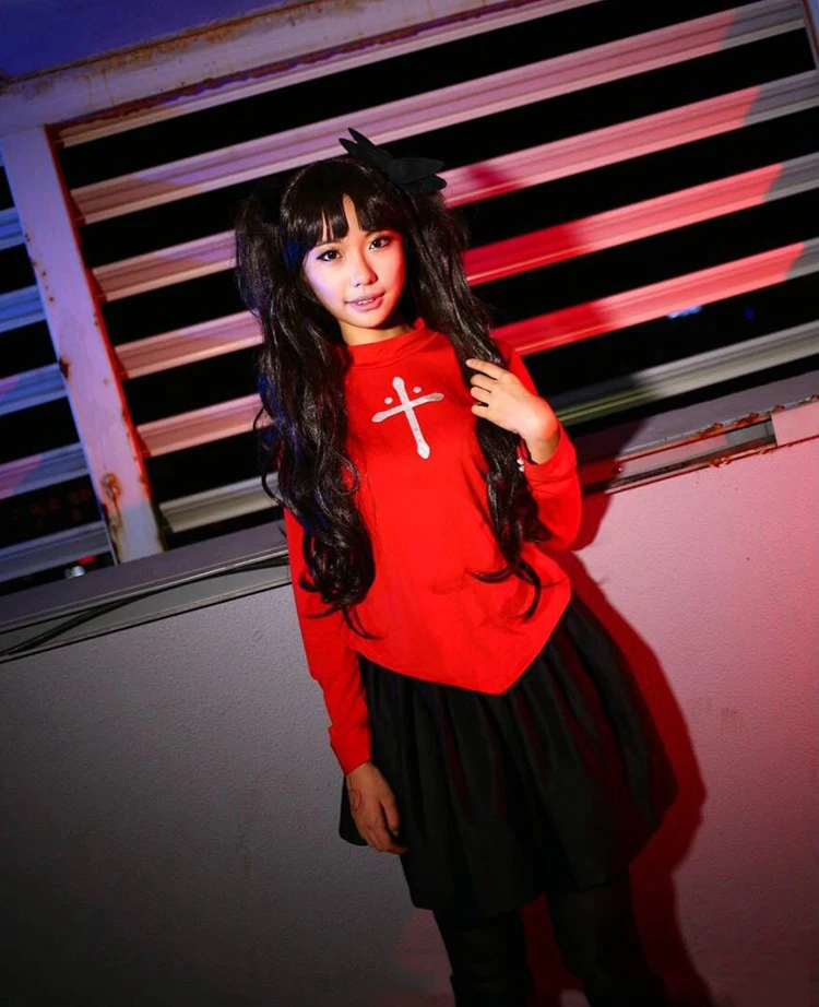 Tohsaka Rin Хэллоуин Косплэй костюм назначения/ночей форма платье потому что Аниме