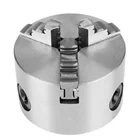 Самоцентрирующийся токарный патрон SAN OU, 3-дюймовый 3-кулачковый 80 мм токарный станок с гаечным ключом + винты + закаленная сталь для сверлильного фрезерного станка