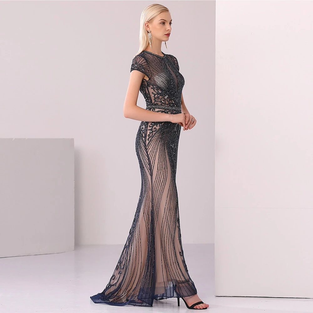 Lakshmigown Роскошные праздничные женские вечерние платья 2020 Vestidos Largos размера плюс