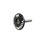 Новинка глянцевая крышка для велосипедного стержня из углеродного волокна 3K, велосипедные головные уборы, верхние колпачки из углеродного волокна, детали для велосипеда с болтами, бесплатная доставка