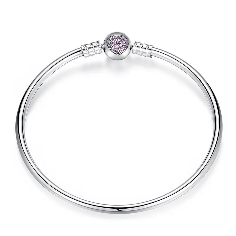 

Amaia Authentic 100% 925 Sterling Silver Bangle Fit Bracelet Charm Bead Bangle for Women Luxury Jewelry