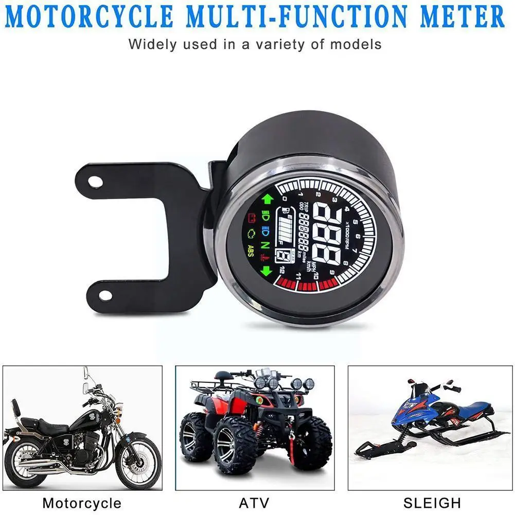 

Motorcycle Modification Voltage Retro LCD Modification Screen Electronic Electric Meter Vehicle LCD VA Digital Meter Meter J3N4