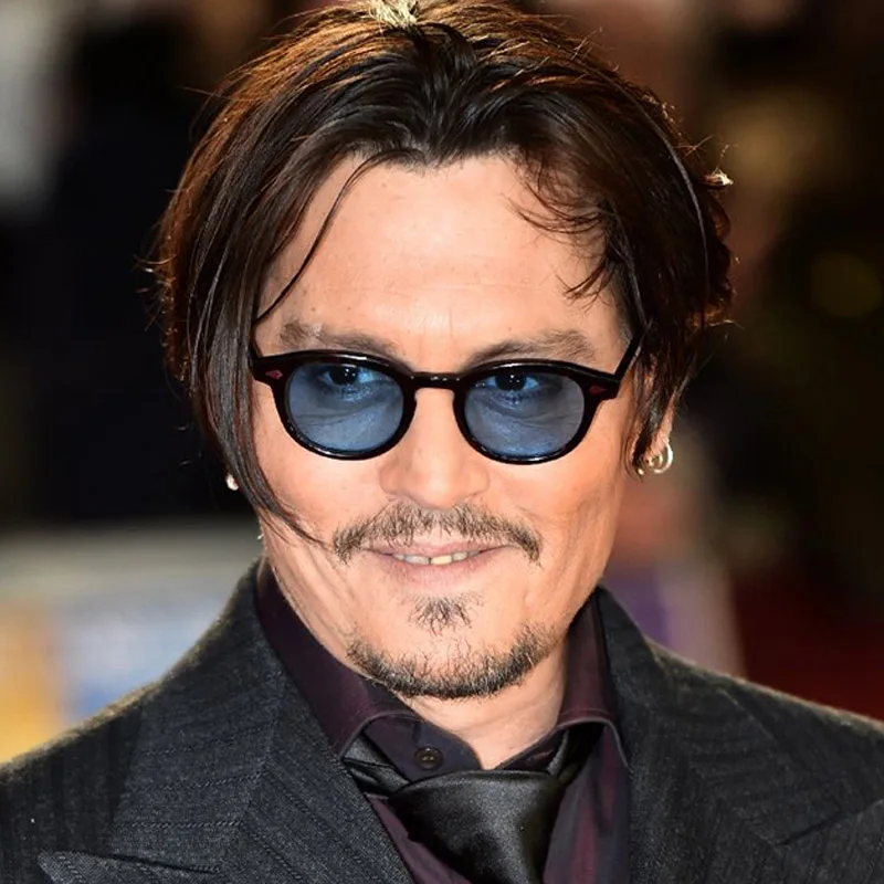 Круглые Солнцезащитные очки Джонни Depp Smalll брендовые дизайнерские