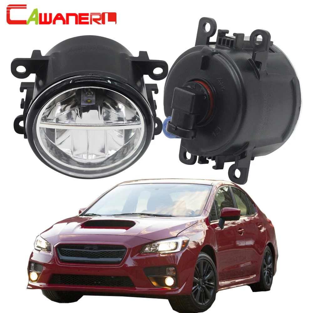 

Cawanerl для Субару WRX 2015-2016 стайлинга автомобилей Светодиодный туман светильник 4000LM белый 6000K 12В дневные ходовые огни дневного света Лампа высо...