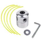 Универсальный Алюминий столба линии строка пила трава щетка триммер, головка газонокосилки режущая головка резьбы Линия Строка пила для дома