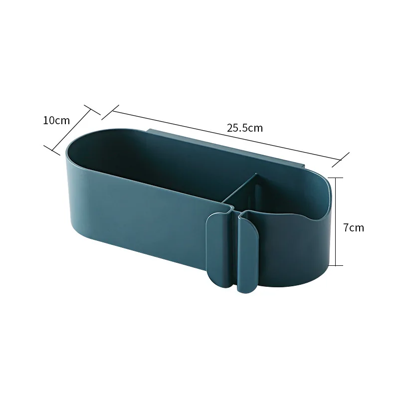 

Wall-Mounted Storage Rack Hair Dryer Holder Makeup Storage Box Toothbrush Holder Bathroom Organizer Bathroom Accessories