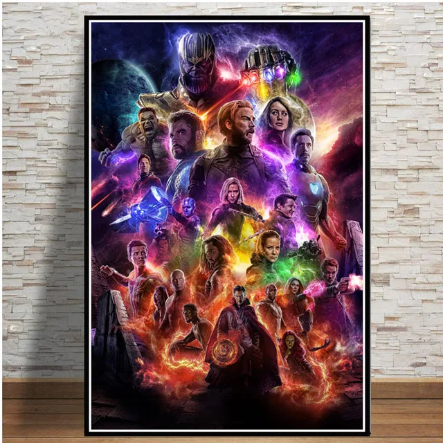 Танос Марвел фильм Персонаж Железный человек росписи Мстители 4 декоративный