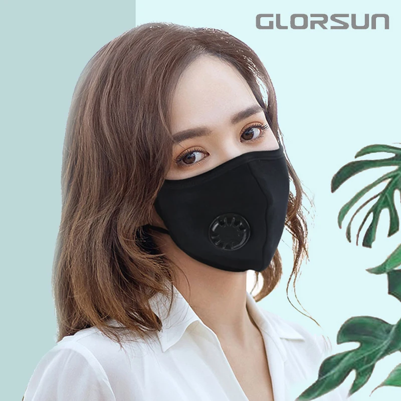 GLORSUN Маска Рот Лицо Черный Аниме Анти Пыль загрязнения PM2.5 Smog Mond Masker ткань корейский с рисунком маска Чехлы Мода